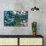 Wallity Cuadro Decorativo Claude Monet en Lienzo de Ante 45 x 70 cm